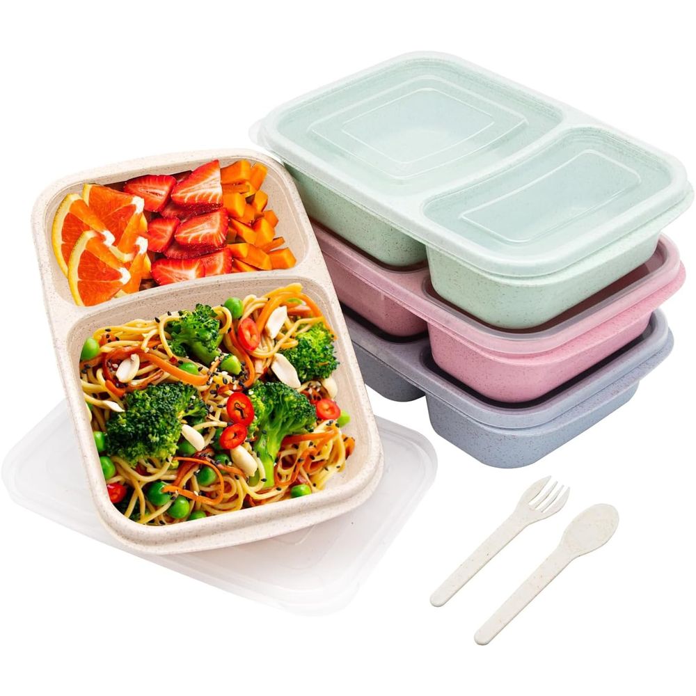 Meal Prep Microwave - Conjunto de 4 Caixas de Almoço