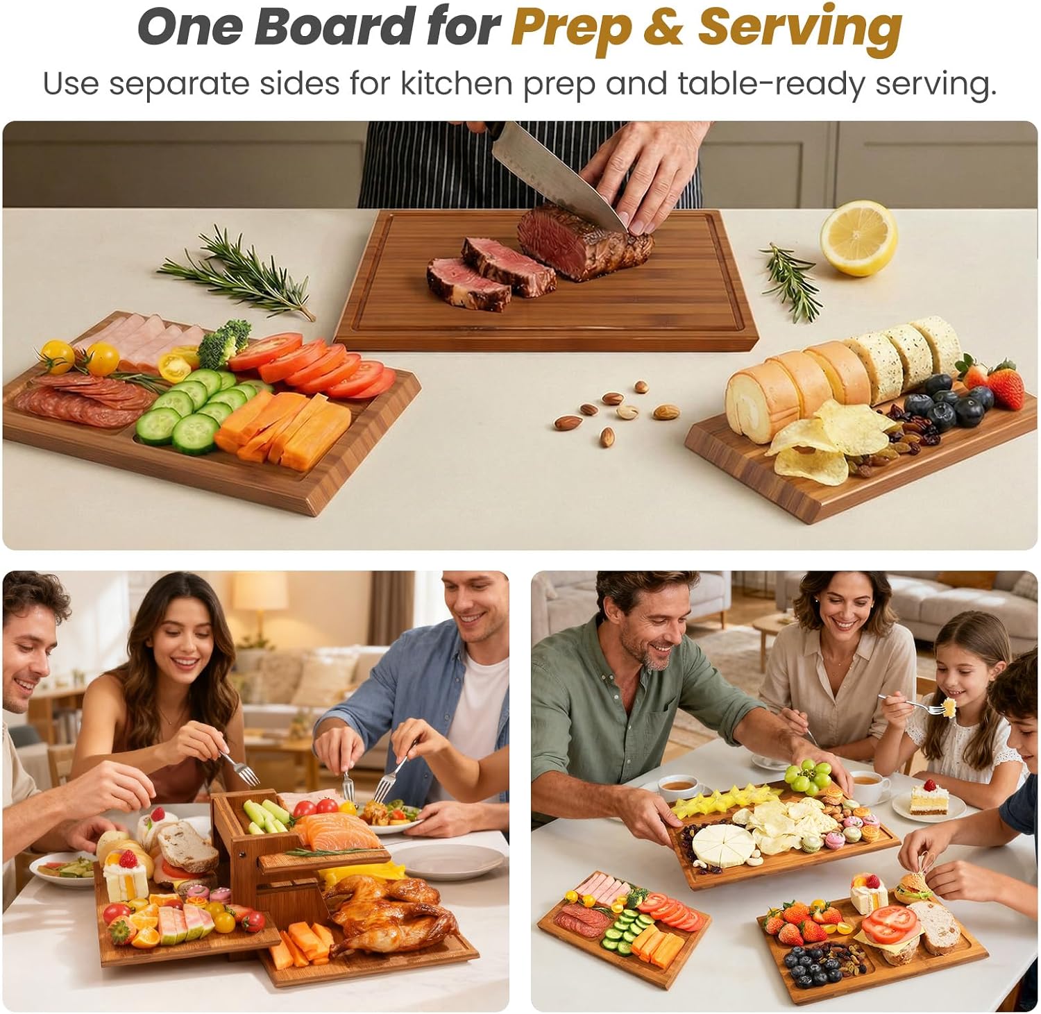 Meal Prep Cutting - Conjunto de Tábuas de Corte de