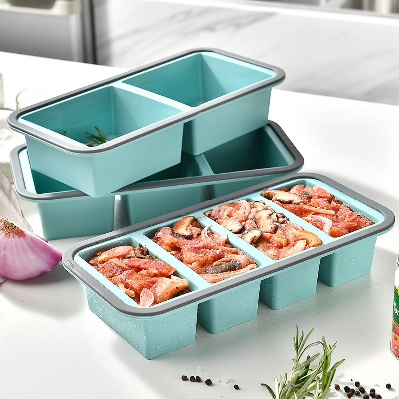 Meal Prep Soup - Formas Grandes de Silicone para Congelar