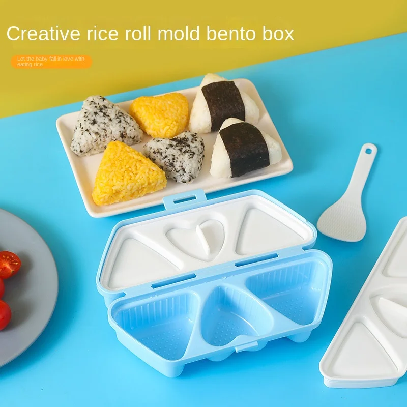Meal Prep Japanese - Dobrável portátil triângulo amor sushi arroz