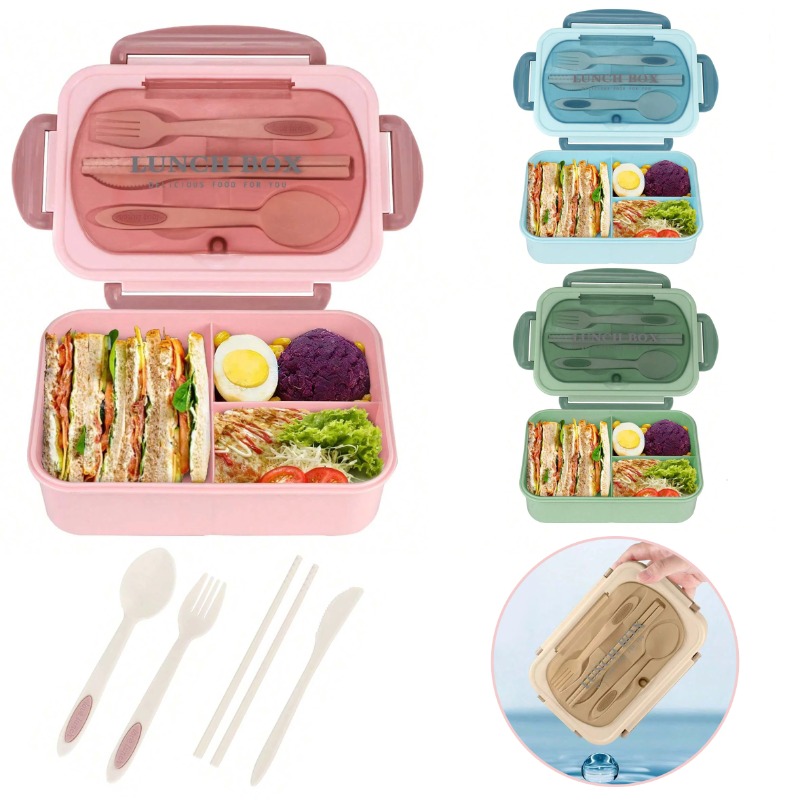 Meal Prep Microwave - 3 peças/1 peça Caixa de Almoço