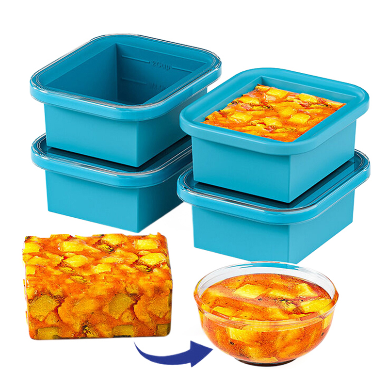 Meal Prep Easy - Forma de silicone para congelamento com