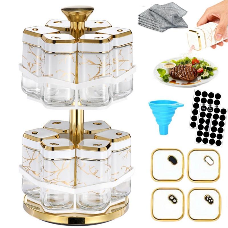 Herb Keeper Bottle - 360 ° Organizador Giratório de Temperos