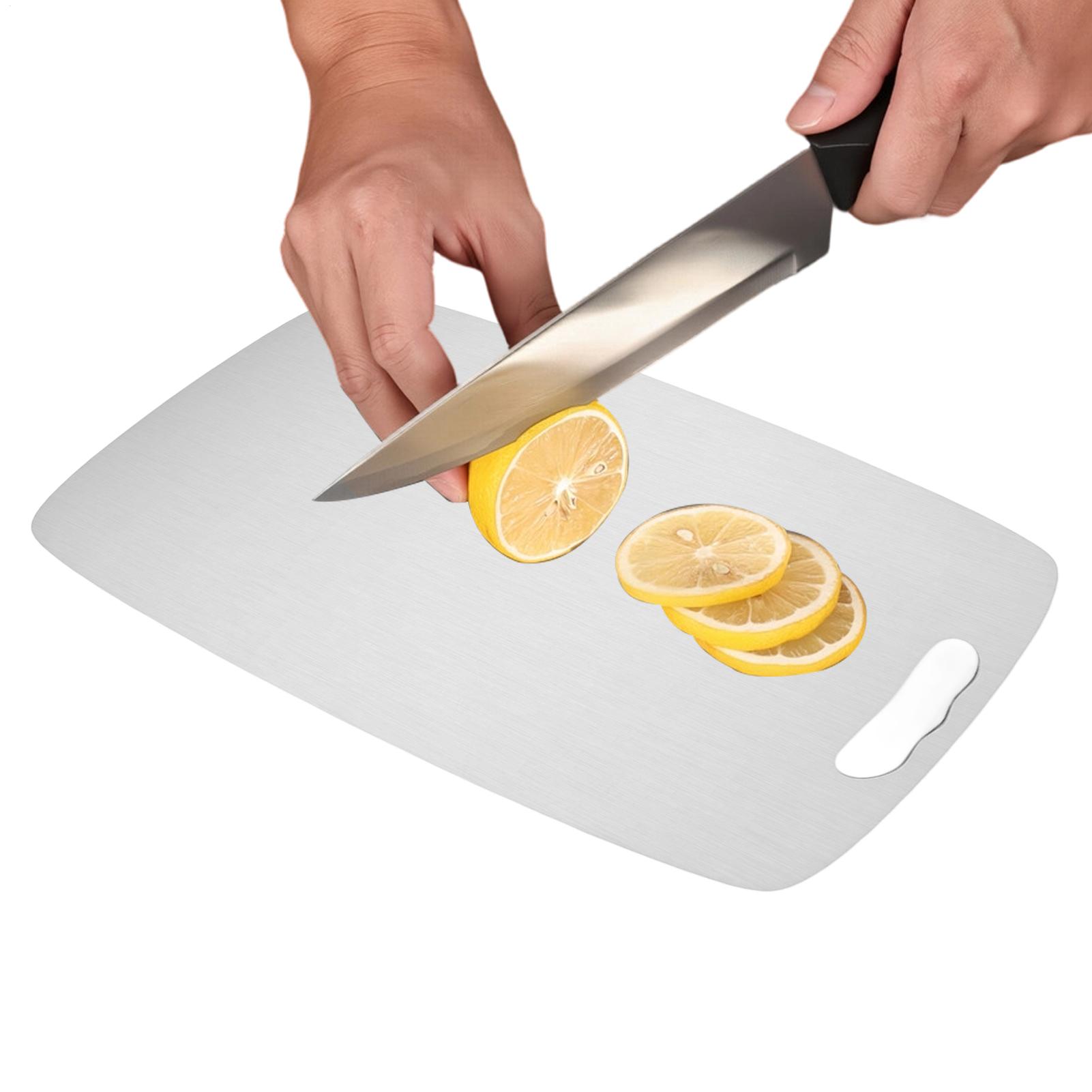 Tábua de Corte de Aço Inoxidáv - Meal Prep Cutting avaliação e preço