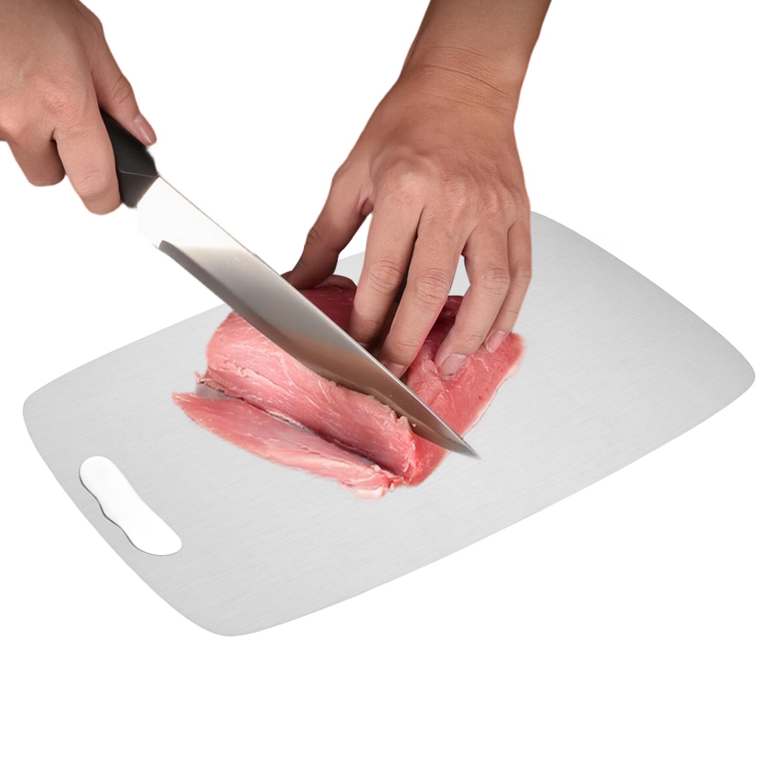 Tábua de Corte de Aço Inoxidáv - Meal Prep Cutting avaliação e preço