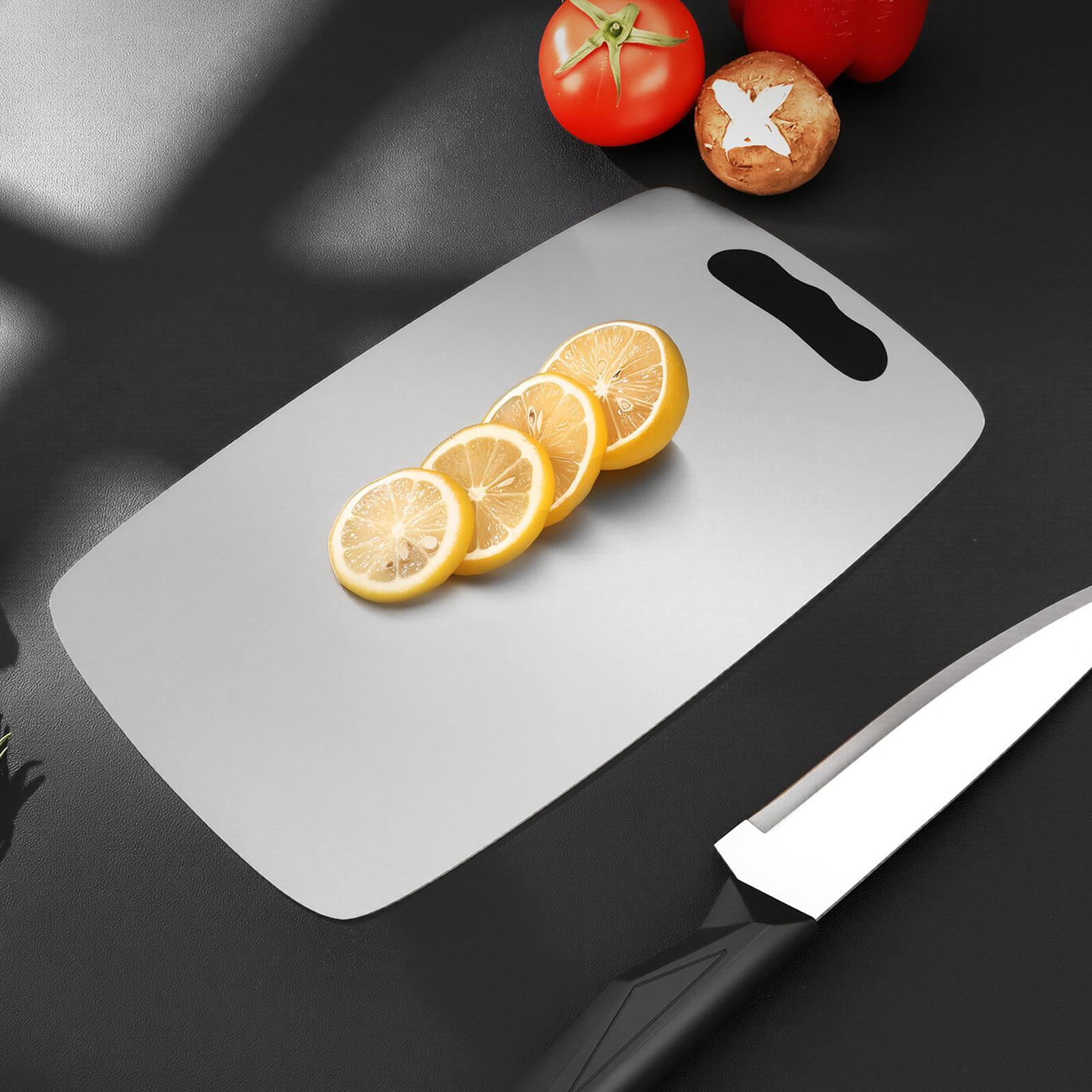 Tábua de Corte de Aço Inoxidáv - Meal Prep Cutting avaliação e preço