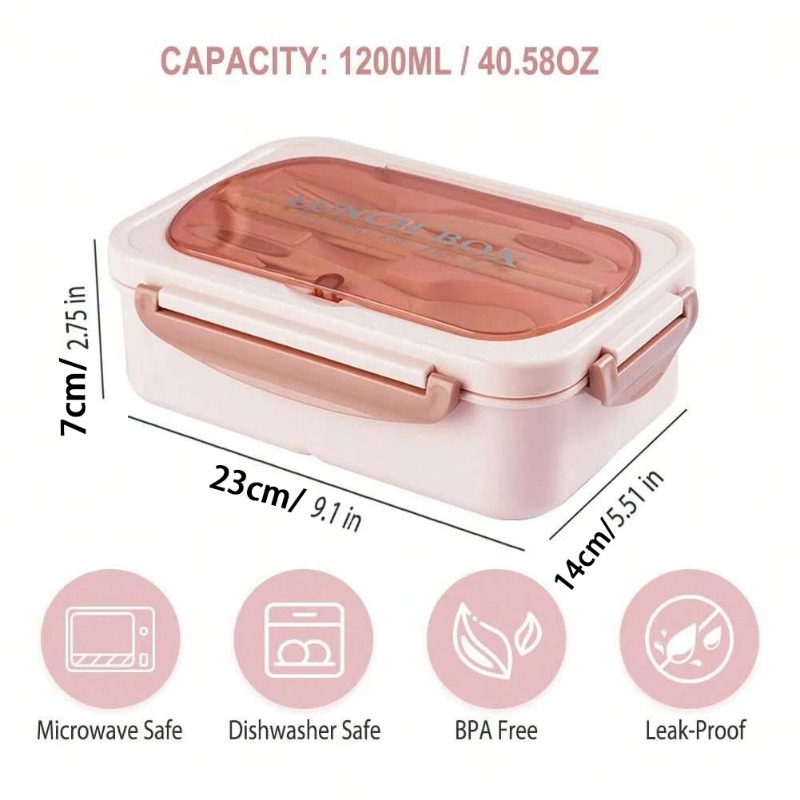 3 peças/1 peça Caixa de Almoço - Meal Prep Microwave avaliação e preço