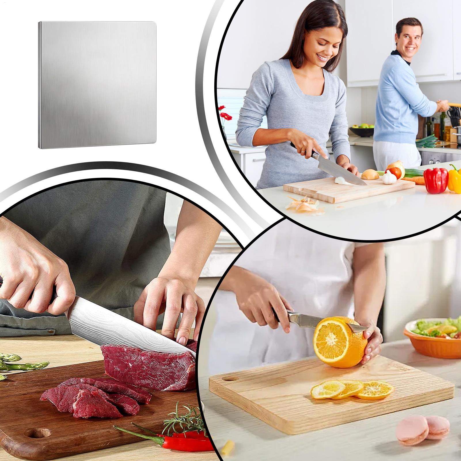 Tábua de corte de aço inoxidáv - Meal Prep Cutting avaliação e preço