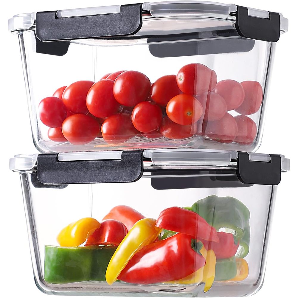 Conjunto de 4 Recipientes de V - Meal Prep Microwave avaliação e preço