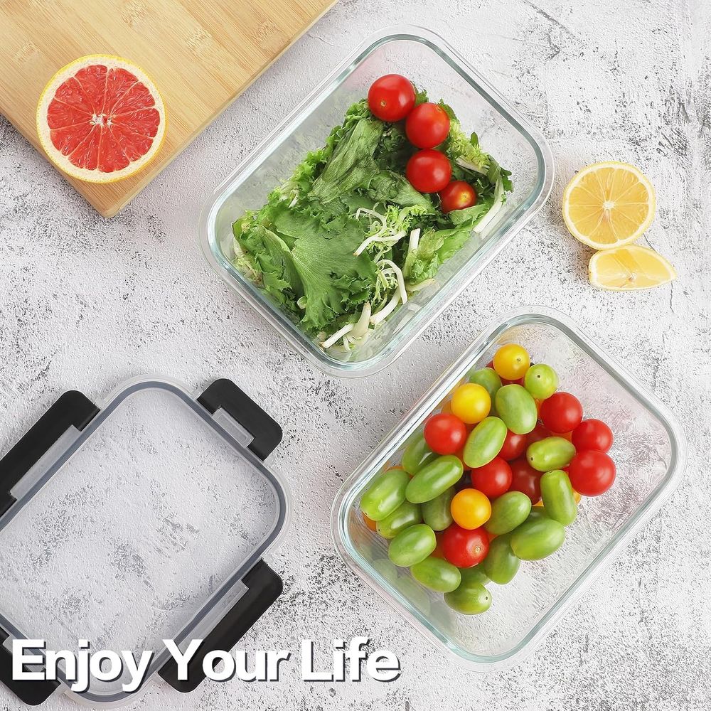 Conjunto de 4 Recipientes de V - Meal Prep Microwave avaliação e preço