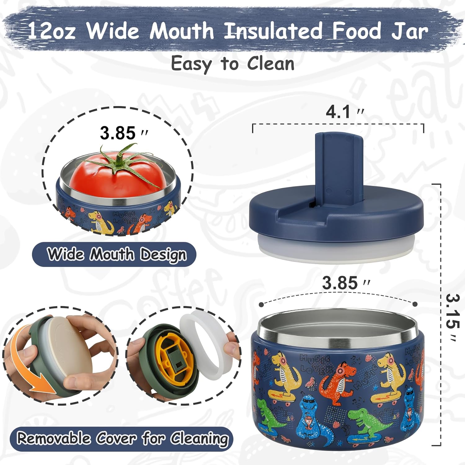 Pote Térmico Isolado de 12oz c - Meal Prep Soup avaliação e preço